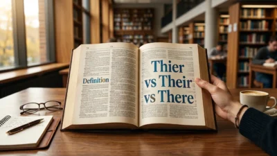 Thier vs Their vs There